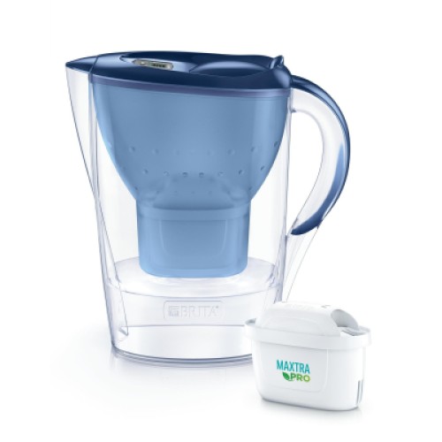 Фильтр-кувшин Brita Marella Memo MXPro 2.4л (1.4л води) з фільтр-картриджем, синій (1052799)