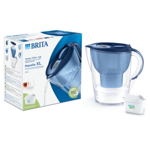 Фильтр-кувшин Brita Marella XL Memo MXPro 3.5л (2л води) з фільтр-картриджем, синій (1052780)