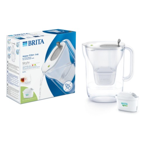 Фильтр-кувшин Brita Style LED MXPro 2.4л (1.4л очищеної води) з фільтр-картриджем, зелений (1052809)