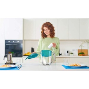 Фільтр-глечик Ecosoft Maxima 5л (3.5л очищеної води) з фільтр-картриджем, аква грін (FMVMAXIMADGECO)