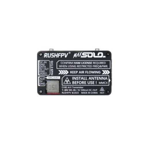Видеопередатчик (VTX) RushFPV Max Solo 2.5W XBAND 4.9G (DA30)