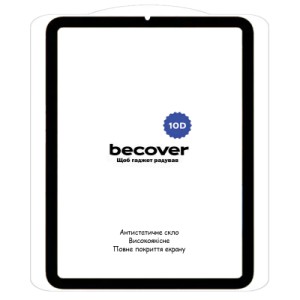 Скло захисне BeCover 10D Apple iPad Mini 7 2024 Black (712272)