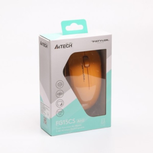 Мышка A4Tech FG15CS Air2 Wireless Yellow (4711421001236)