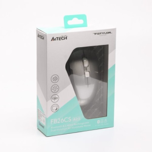 Мышка A4Tech FB26CS Air2 Bluetooth/Wireless Icy White (4711421999168)