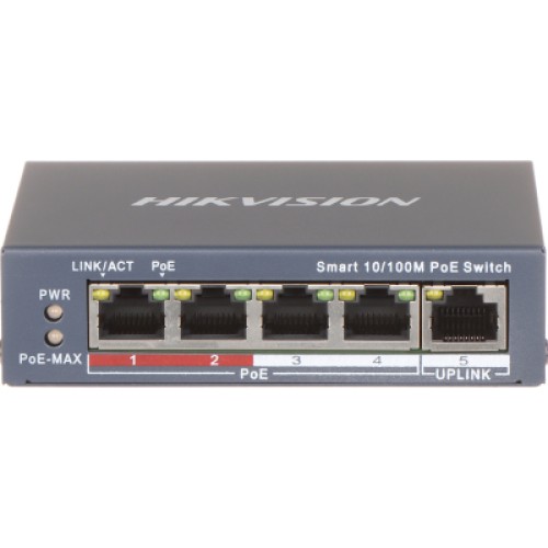 Коммутатор сетевой Hikvision DS-3E1105P-EI/V2