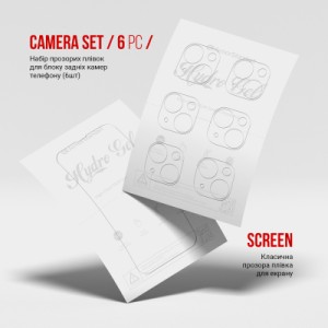 Пленка защитная Armorstandart Kit Clear Screen + Camera Apple iPhone 16 Plus (ARM80716)
