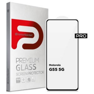 Стекло защитное Armorstandart Pro Motorola G55 5G Black (ARM81170)