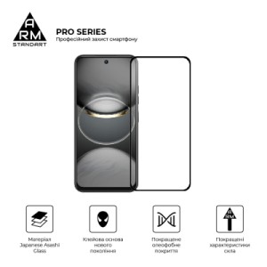 Стекло защитное Armorstandart Pro Tecno Spark 30C 4G (kl5) Black (ARM81169)
