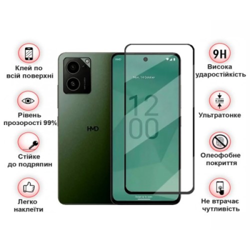 Стекло защитное BeCover HMD Pulse Pro Black (712487)