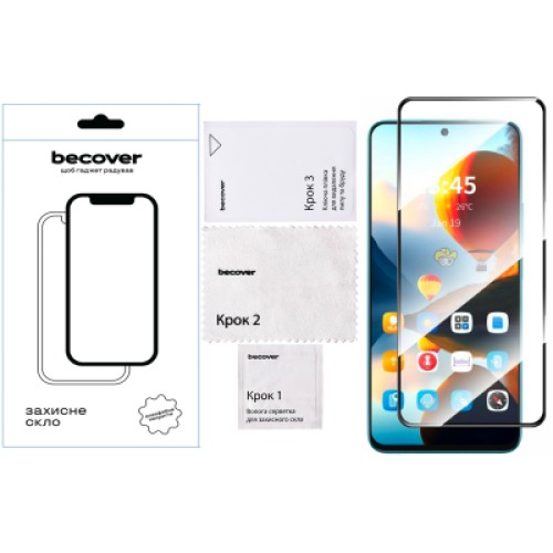 Стекло защитное BeCover Infinix Hot 50 Pro (X6881) Black (712488) Стекло защитное BeCover Infinix Hot 50 Pro (X6881) Black (712488)