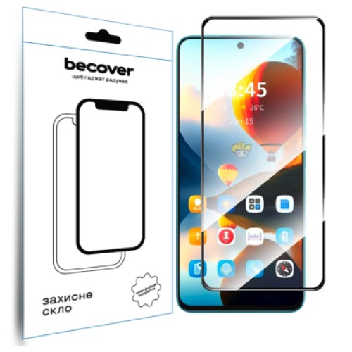 Стекло защитное BeCover Infinix Hot 50 Pro (X6881) Black (712488) Стекло защитное BeCover Infinix Hot 50 Pro (X6881) Black (712488)