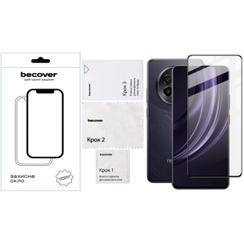 Стекло защитное BeCover Realme 13 Plus 5G Black (712502)