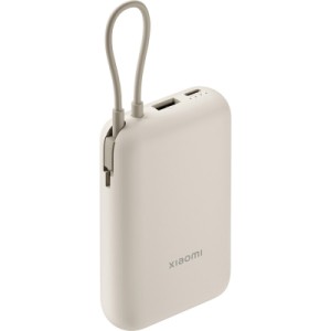 Батарея універсальна Xiaomi 10000mAh 22.5W, Integrated Cable, beige (BHR9072GL)