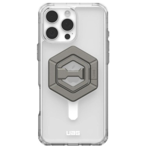 Чехол для мобильного телефона UAG Apple iPhone 16 Pro Max Plyo MagSafe Ice White/Titanium Stand (1144811BV01)