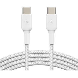 Дата кабель USB-C to USB-C 2.0m 60W White Belkin (CAB004BT2MWH)