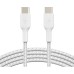 Дата кабель USB-C to USB-C 2.0m 60W White Belkin (CAB004BT2MWH)