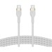 Дата кабель USB-C to USB-C 2.0m 60W White Belkin (CAB011BT2MWH)