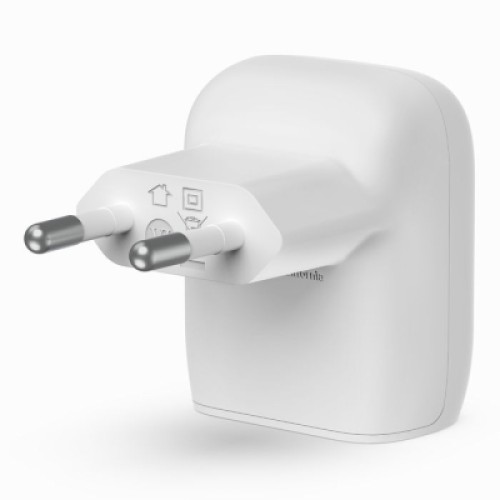 Зарядное устройство Belkin 20W USB-C PD PPS white (WCA006VFWH)