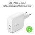 Зарядное устройство Belkin 40W 2хUSB-С PD white (WCB006VFWH)