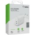 Зарядное устройство Belkin 40W 2хUSB-С PD white (WCB006VFWH)