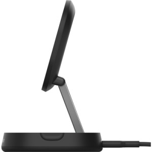 Зарядное устройство Belkin 15W Magnetic Stand Qi2 20W adapter USB-C black (WIA008VFBK)