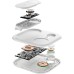 Зарядное устройство Belkin 3in1 Magnetic Foldable iPhone/Watch/AirPods Qi2 15W white (WIZ029VFWH)