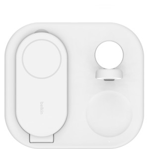 Зарядное устройство Belkin 3in1 Magnetic Foldable iPhone/Watch/AirPods Qi2 15W white (WIZ029VFWH)