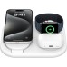 Зарядное устройство Belkin 3in1 Magnetic Foldable iPhone/Watch/AirPods Qi2 15W white (WIZ029VFWH)