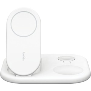 Зарядное устройство Belkin 3in1 Magnetic Foldable iPhone/Watch/AirPods Qi2 15W white (WIZ029VFWH)