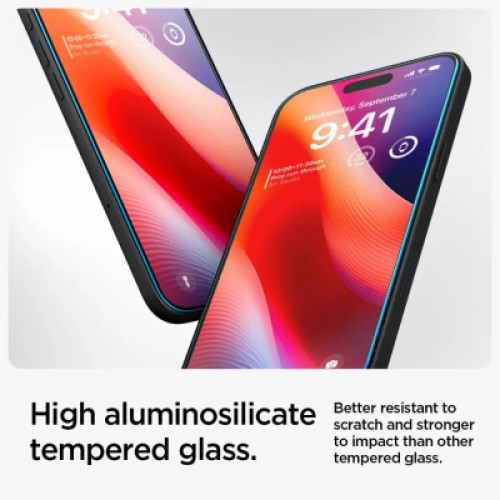 Стекло защитное Spigen iPhone 16/15 Glas tR SLIM HD (1 Pack) (AGL06910)