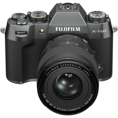 Цифровой фотоаппарат Fujifilm X-T50 + XF16-50mmF2.8-4.8 R LM WR Kit Charcoal silver (16828650)