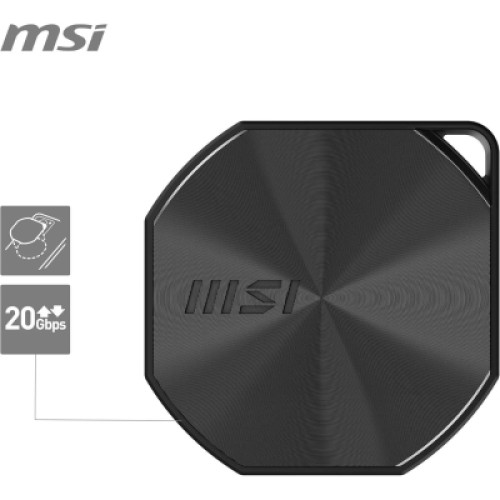Накопитель SSD USB Type-C 2TB DATAMAG 20Gbps MSI (S78-440Q870-P83)