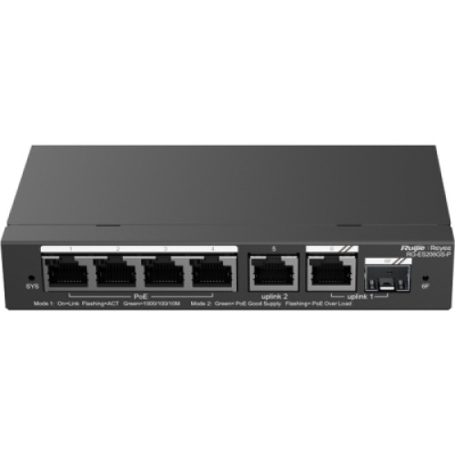 Коммутатор сетевой Ruijie Networks RG-ES206GS-P