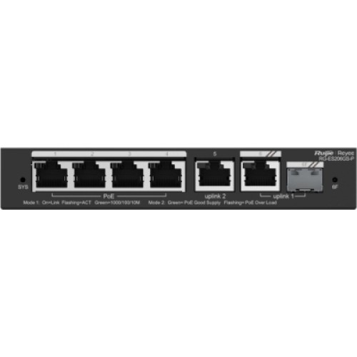 Коммутатор сетевой Ruijie Networks RG-ES206GS-P