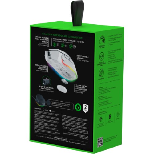 Мышка Razer Basilisk V3 Pro 35K Wireless/Bluetooth White (RZ01-05240200-R3G1)