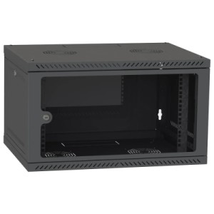 Шафа настінна Ipcom 4U, 600*350, RAL9005 (СН-4U-060х035-ДС-9005)