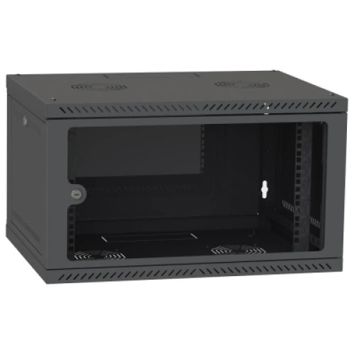 Шкаф настенный Ipcom 4U, 600*350, RAL9005 (СН-4U-060х035-ДС-9005)