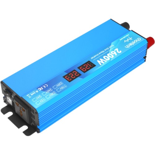 Автомобильный инвертор Choetech 12/220V 1300Вт, чистая синусоида (CJ2600Q-V2)