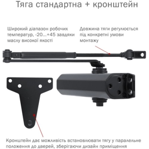Доводчик двери Ryobi D-2055V BLACK