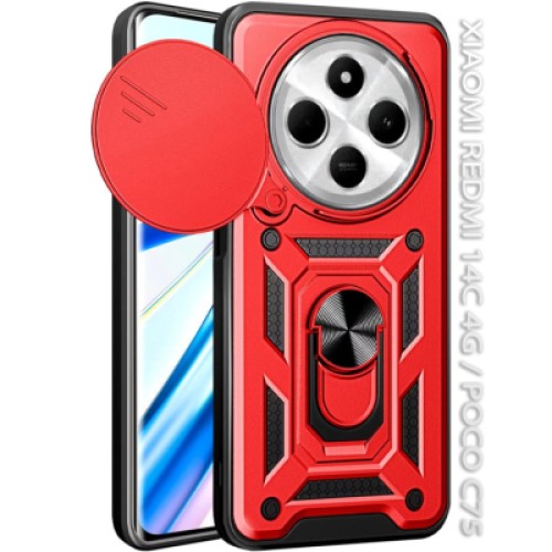 Чехол для мобильного телефона BeCover Military BeCover Xiaomi Redmi 14C 4G / Poco C75 Red (712492)