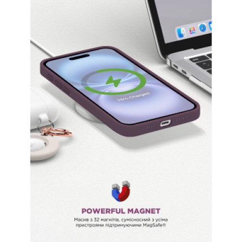 Чехол для мобильного телефона Armorstandart ICON2 MagSafe Apple iPhone 16 Plum (ARM81312)