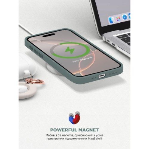 Чехол для мобильного телефона Armorstandart ICON2 MagSafe Apple iPhone 16 Pro Lake Green (ARM81318)