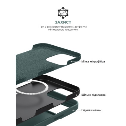 Чехол для мобильного телефона Armorstandart ICON2 MagSafe Apple iPhone 16 Pro Max Lake Green (ARM81323)