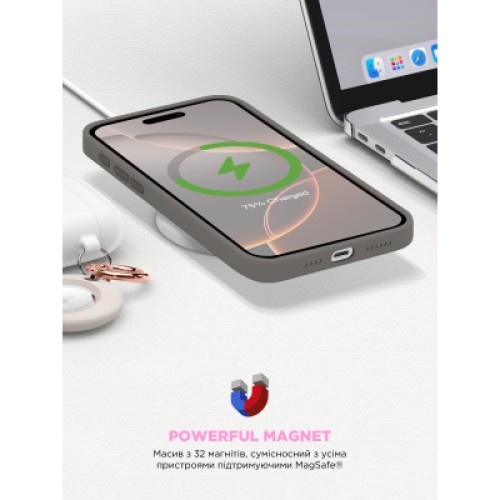 Чехол для мобильного телефона Armorstandart ICON2 MagSafe Apple iPhone 16 Pro Max Stone Grey (ARM81321)