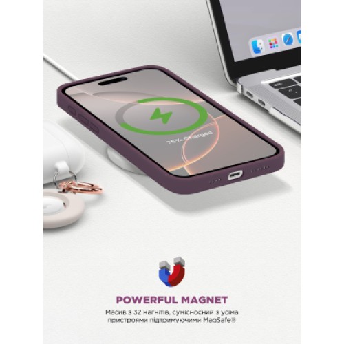Чехол для мобильного телефона Armorstandart ICON2 MagSafe Apple iPhone 16 Pro Plum (ARM81317)
