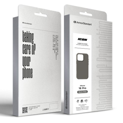 Чехол для мобильного телефона Armorstandart ICON2 MagSafe Apple iPhone 16 Pro Stone Grey (ARM81316)
