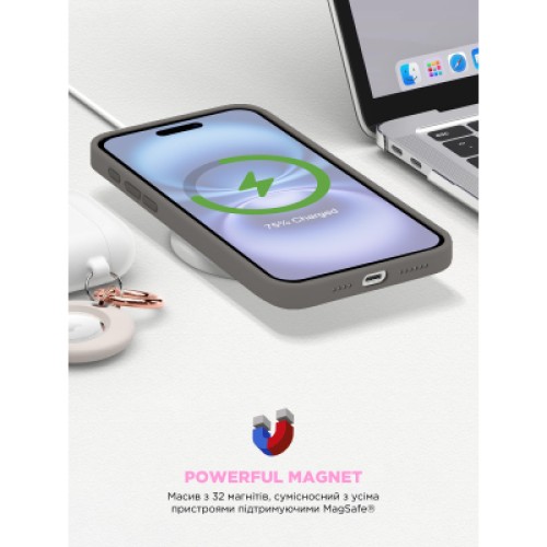 Чехол для мобильного телефона Armorstandart ICON2 MagSafe Apple iPhone 16 Stone Grey (ARM81311)