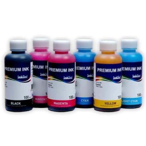 Чернила InkTec Epson R270/290 RX590/610/690 6*100мл, B/C/LC/M/LM/Y (E0010-6SET100)