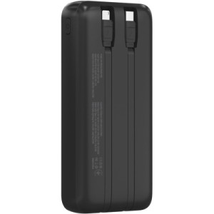 Батарея універсальна ColorWay 20 000 mAh EnergyPlus PD/18W, QC3.0/22.5W, Black (CW-PB200LPB4BK-PDD)