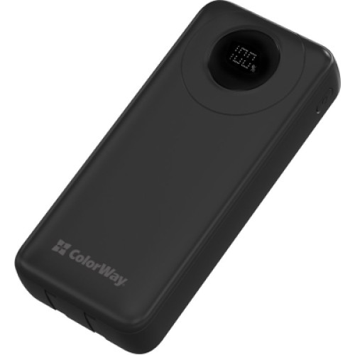 Батарея универсальная ColorWay 20 000 mAh EnergyPlus PD/18W, QC3.0/22.5W, Black (CW-PB200LPB4BK-PDD)